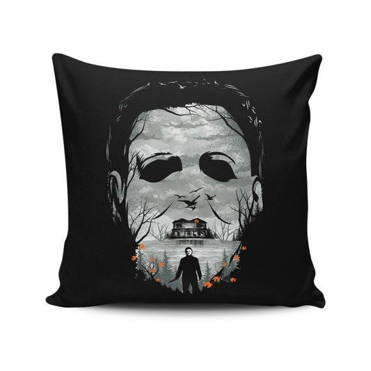The Shape of Halloween - Throw Pillow