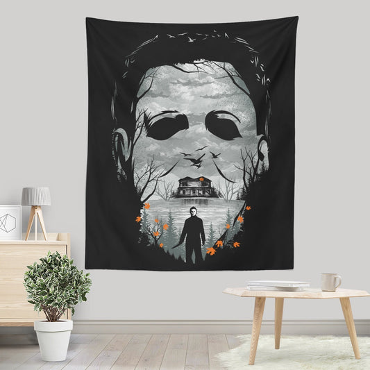 The Shape of Halloween - Wall Tapestry