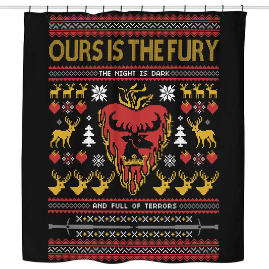 The Silent Night (is Dark and Full of Terrors) - Shower Curtain