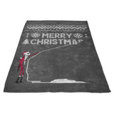 The Skeleton Who Stole Christmas - Fleece Blanket