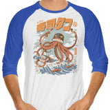 The Tako Sushi - 3/4 Sleeve Raglan T-Shirt