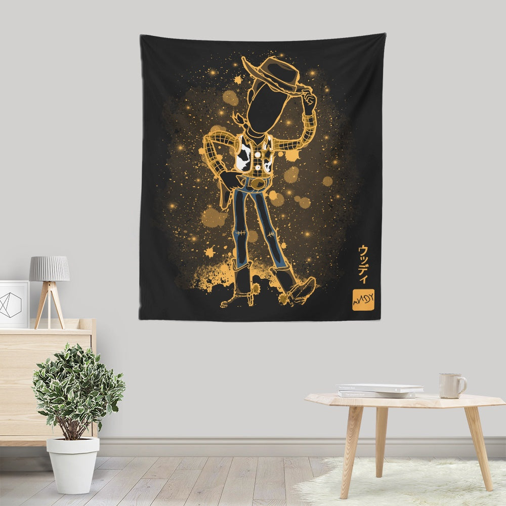 The Toy Cowboy - Wall Tapestry