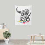 The Ultimate Dino Battle - Wall Tapestry