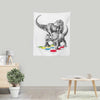 The Ultimate Dino Battle - Wall Tapestry