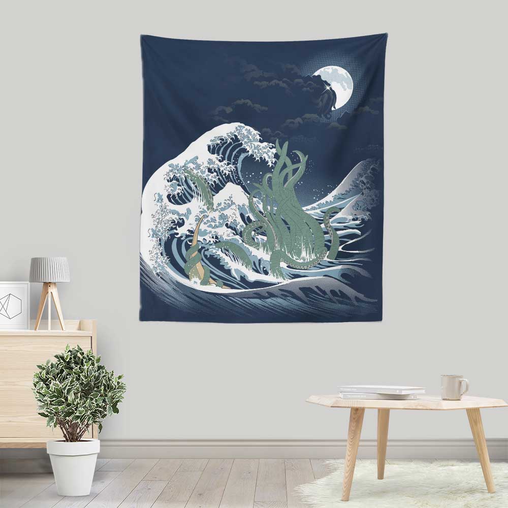The Wave of R'lyeh - Wall Tapestry