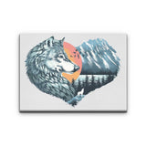 The Wild Heart Howls - Canvas Print