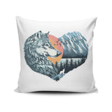 The Wild Heart Howls - Throw Pillow