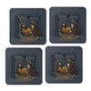 The Witch in the Fireplace - Coasters