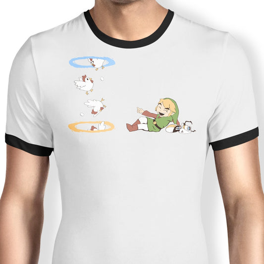 Thinking With Chickens - Ringer T-Shirt
