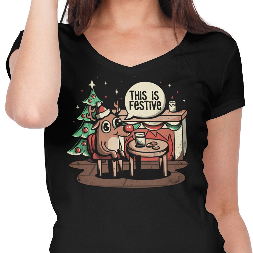 This is Festive - Women's V-Neck
