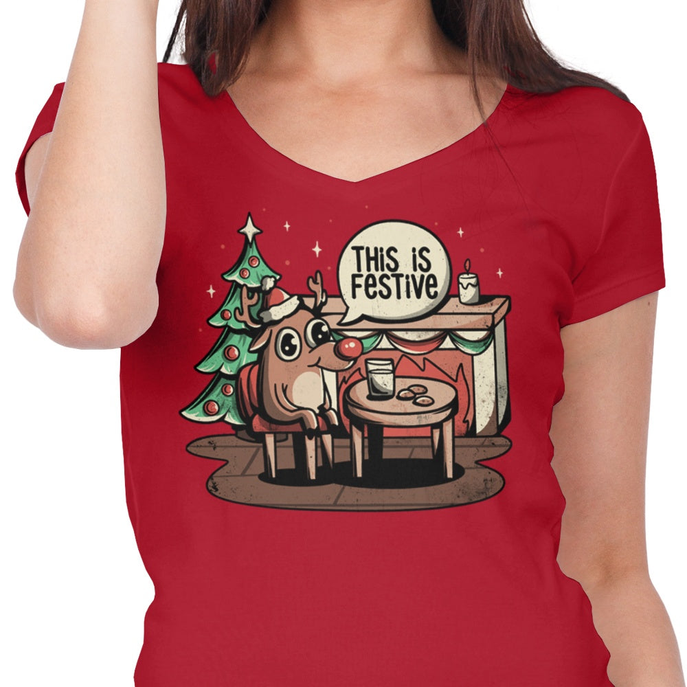 This is Festive - Women's V-Neck