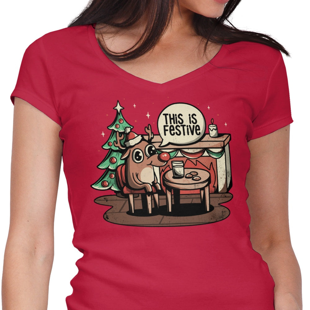 This is Festive - Women's V-Neck