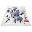 Thunder God Sumi-e - Fleece Blanket