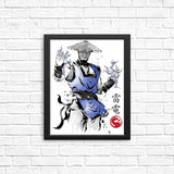 Thunder God Sumi-e - Posters & Prints