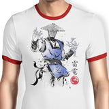Thunder God Sumi-e - Ringer T-Shirt