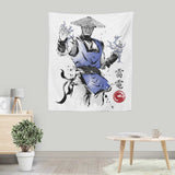 Thunder God Sumi-e - Wall Tapestry