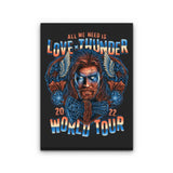 Thunder World Tour - Canvas Print