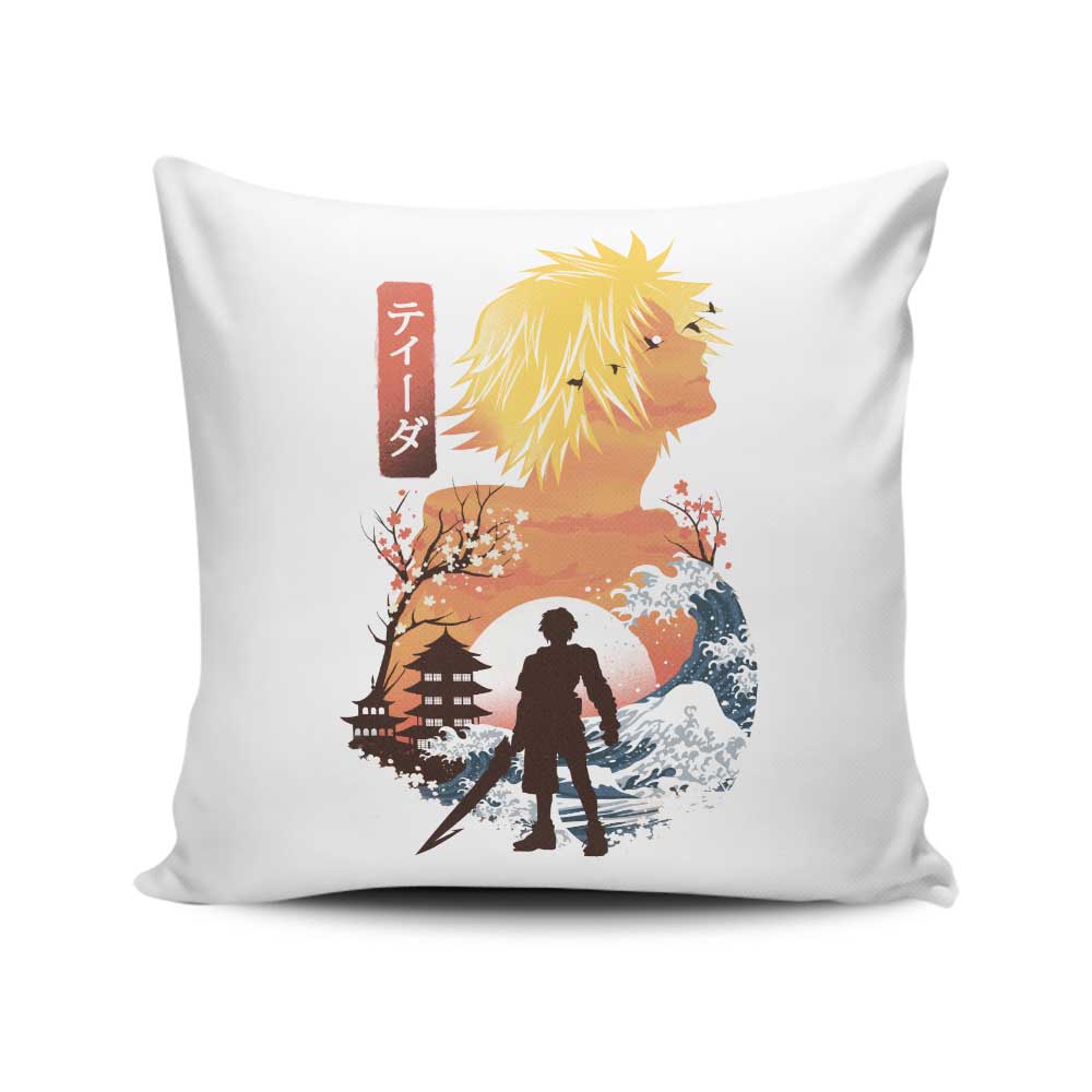 Tidus Ukiyo-e - Throw Pillow