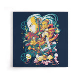 Time Traveling Warriors - Canvas Print