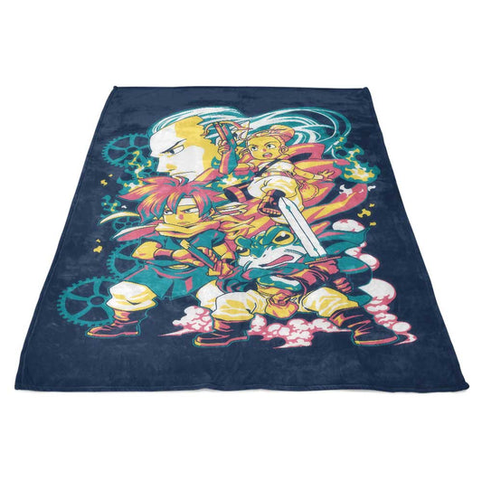 Time Traveling Warriors - Fleece Blanket