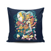 Time Traveling Warriors - Throw Pillow