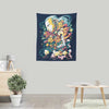 Time Traveling Warriors - Wall Tapestry