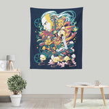 Time Traveling Warriors - Wall Tapestry