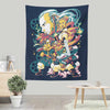 Time Traveling Warriors - Wall Tapestry