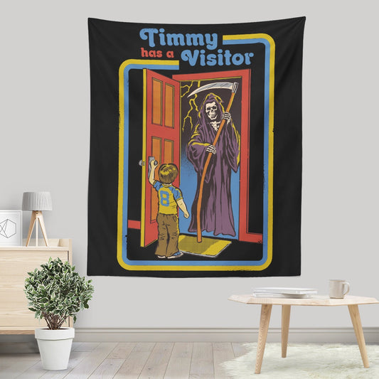 Timmy Has a Visitor - Wall Tapestry