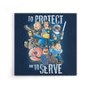 To Protect and Serve - Canvas Print
