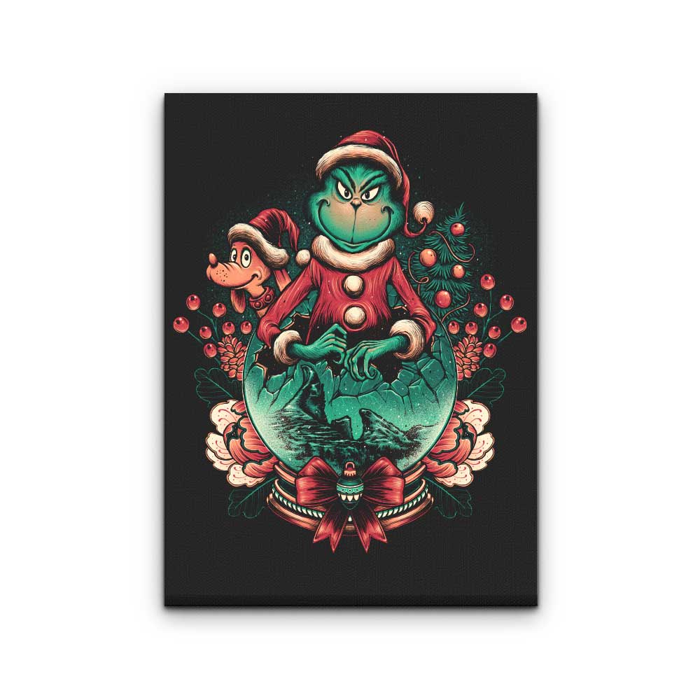 Too Grumpy for Christmas - Canvas Print – Once Upon a Tee