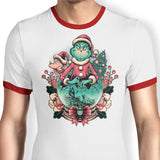 Too Grumpy for Christmas - Ringer T-Shirt
