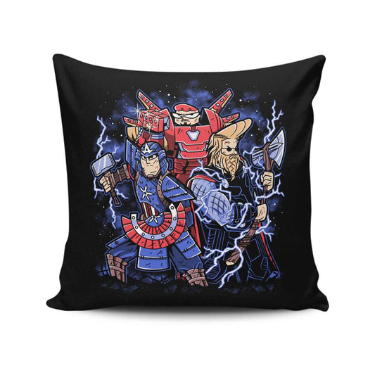 Toonvengers Trinity - Throw Pillow
