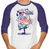 Totally Flamazing - 3/4 Sleeve Raglan T-Shirt