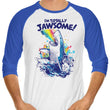 Totally Jawsome - 3/4 Sleeve Raglan T-Shirt