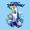 Totally Jawsome - 3/4 Sleeve Raglan T-Shirt