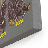 Trash Can Critters - Canvas Print