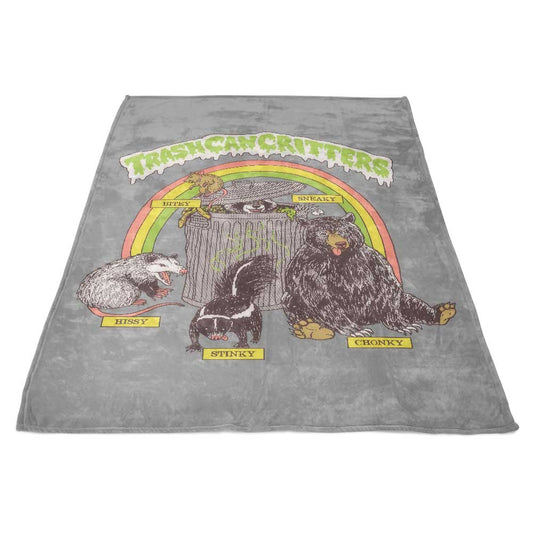 Trash Can Critters - Fleece Blanket