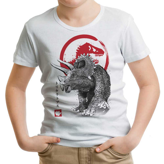 Triceratops Sumi-e - Youth Apparel