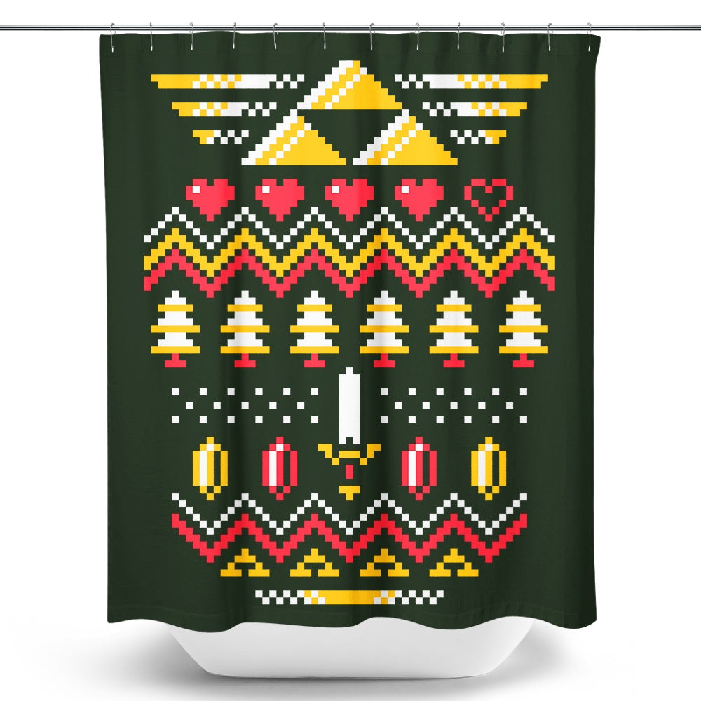 Triforce Holiday - Shower Curtain