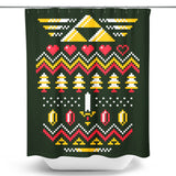 Triforce Holiday - Shower Curtain