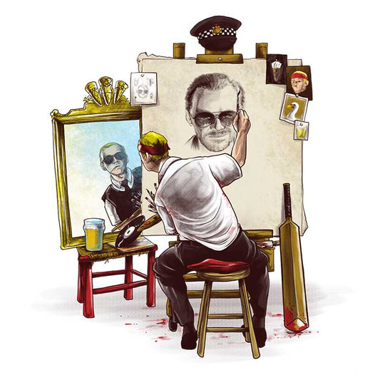 Triple Cornetto Portrait - Shower Curtain