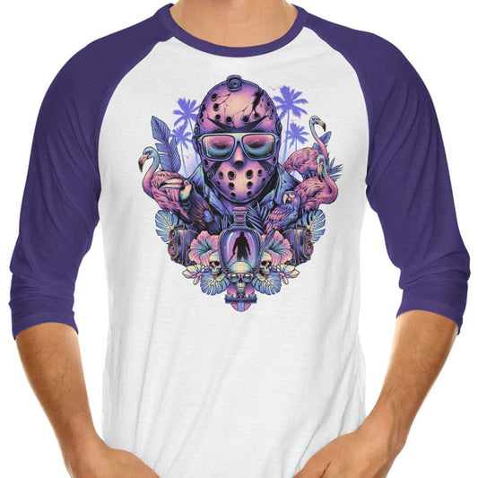 Tropical Camper - 3/4 Sleeve Raglan T-Shirt