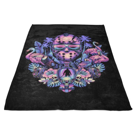 Tropical Camper - Fleece Blanket