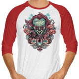 Tropical Clown - 3/4 Sleeve Raglan T-Shirt