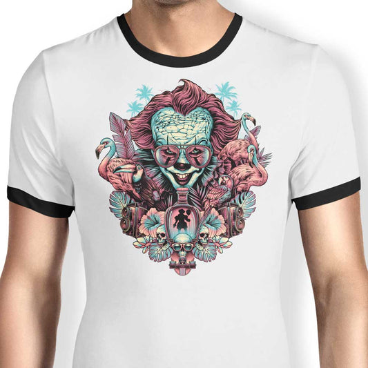 Tropical Clown - Ringer T-Shirt