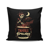 Trouble Brewing - Throw Pillow