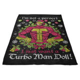 Turboman Sweater - Fleece Blanket