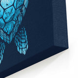 Turtle Silhouette - Canvas Print