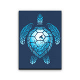 Turtle Silhouette - Canvas Print